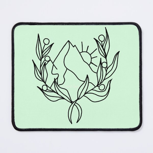 Item preview, Mountains and Berries (linework) designed and sold by BellaDonnaDeWolf.