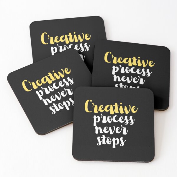 Item preview, Creative Process Never Stops(Inspirational Quote) designed and sold by Jalib.