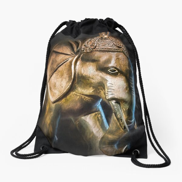 Elephant Drawstring Bag
