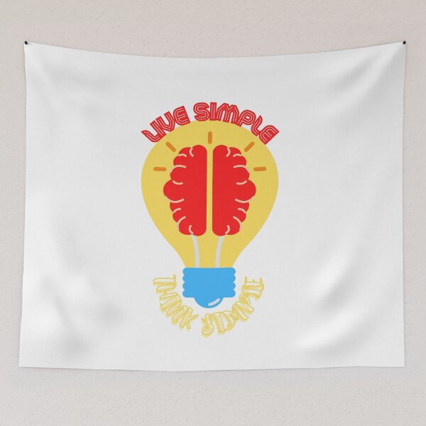 Item preview, Live simple think simple designed and sold by RAJSHIVA.