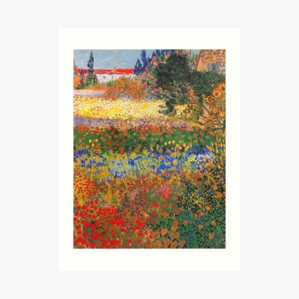 Flower Garden Painting by Vincent Van Gogh Art Print