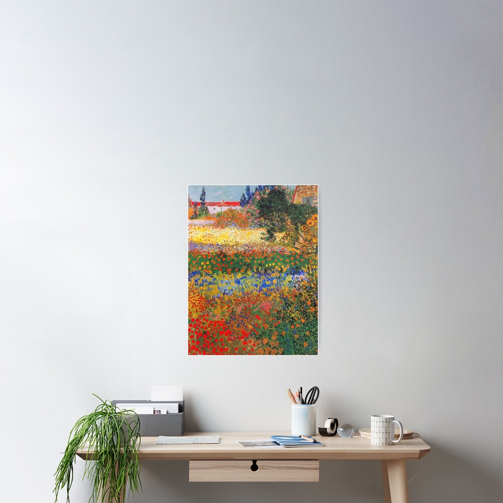 Flower Garden Painting by Vincent Van Gogh Poster