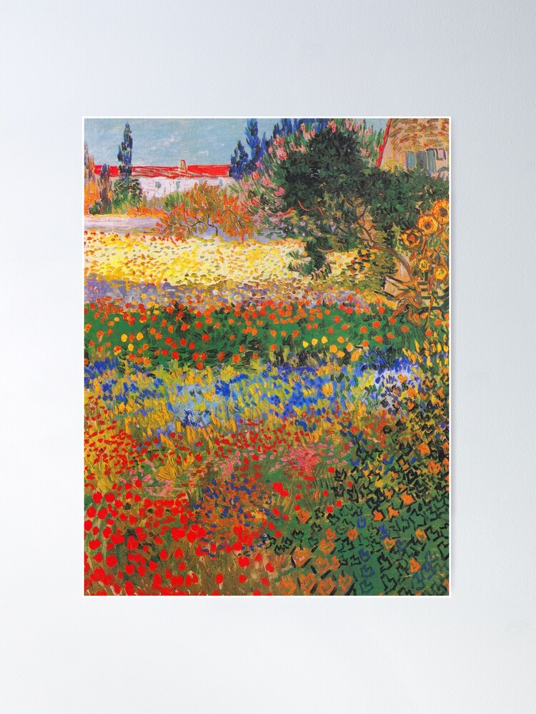 Alternate view of Flower Garden Painting by Vincent Van Gogh Poster