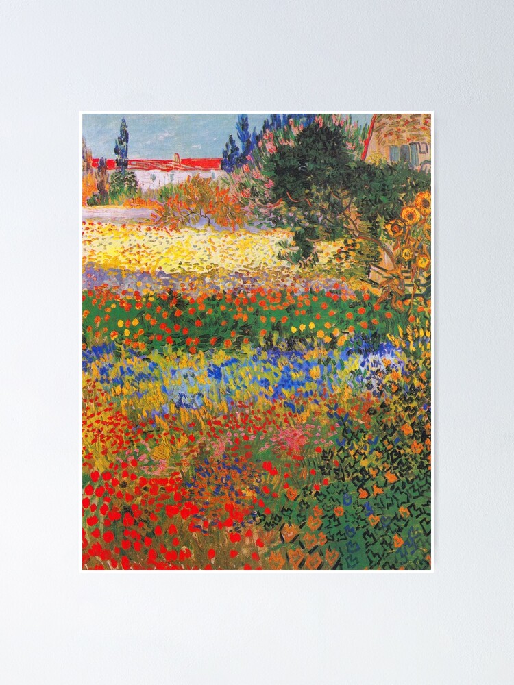 Alternate view of Flower Garden Painting by Vincent Van Gogh Poster