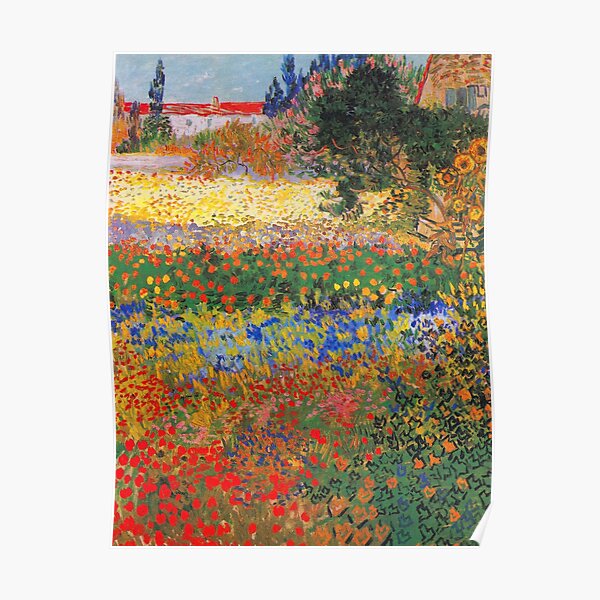 Flower Garden Painting by Vincent Van Gogh Poster