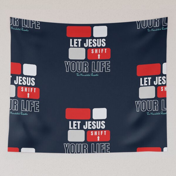 Item preview, Let Jesus Shift Your Life - Navy Blue designed and sold by TheReporter1.