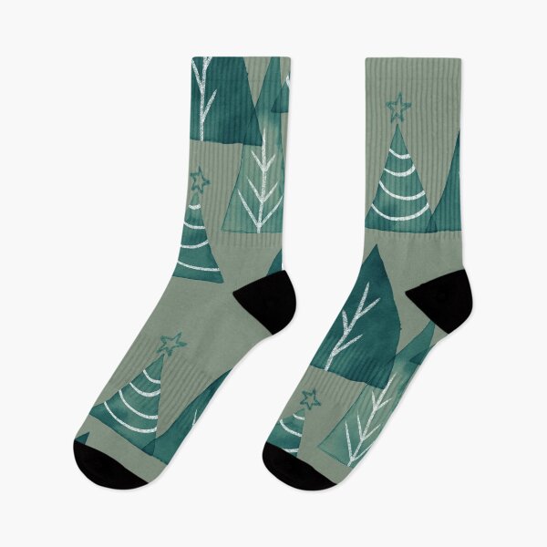 Artikelvorschau, Sage Green Watercolor Christmas Trees entworfen und verkauft von Carolina Diaz.