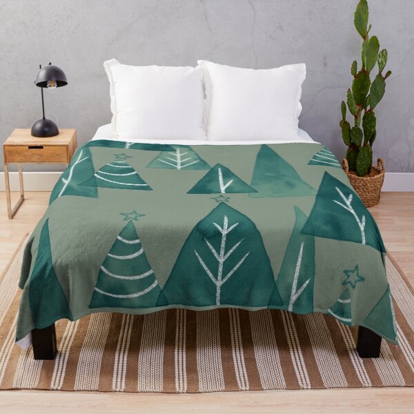 Artikelvorschau, Sage Green Watercolor Christmas Trees entworfen und verkauft von Carolina Diaz.