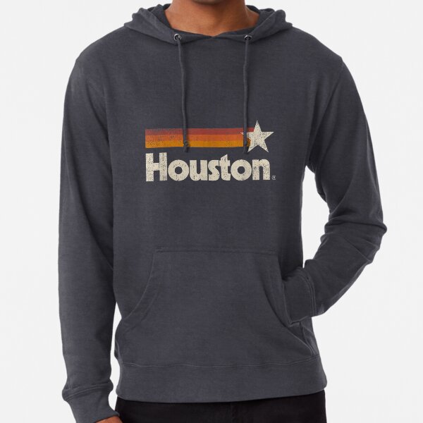 Vintage Houston Texas Houston Strong Stripes Lightweight Hoodie