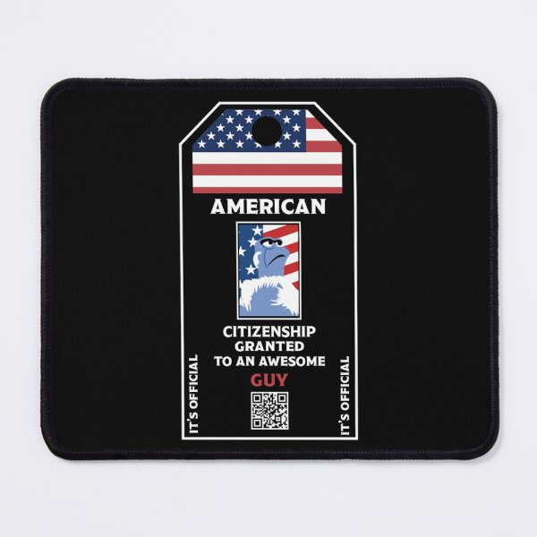 Item preview, American Citizenship Guy - US Green Card Gifts - Citizenship Party Gifts - USA Citizenship designed and sold by happygiftideas.