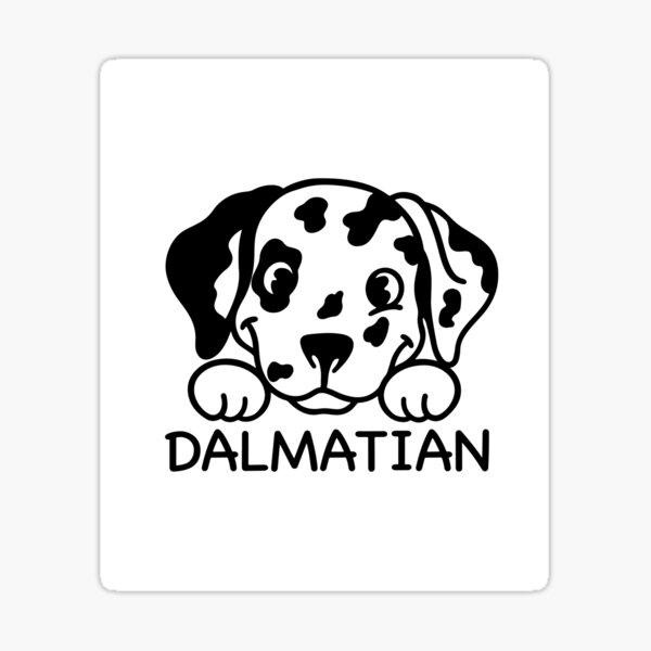"Dalmatian" Sticker for Sale by AngelaHeart Redbubble