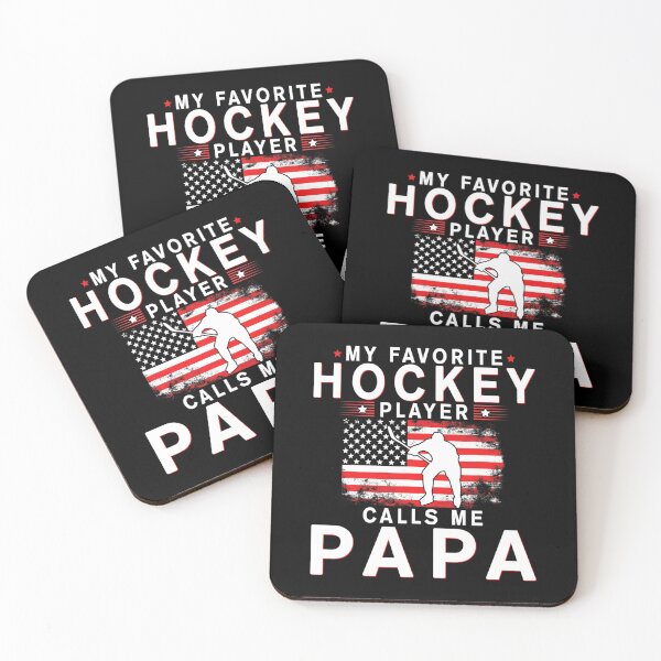 Item preview, Mens My Favorite Hockey player Calls Me Papa Funny Fathers Day designed and sold by fabianggbqd06.