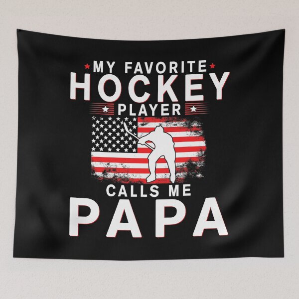 Item preview, Mens My Favorite Hockey player Calls Me Papa Funny Fathers Day designed and sold by fabianggbqd06.