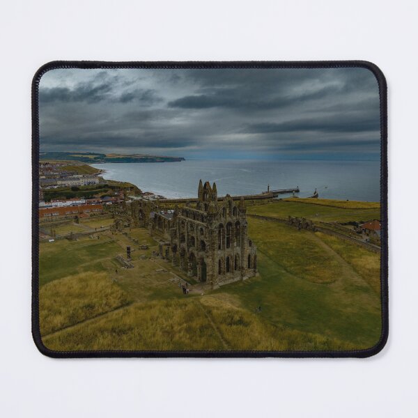 Item preview, Whitby Abbey Castle Moody Aerial Photo designed and sold by IntenseAerials.