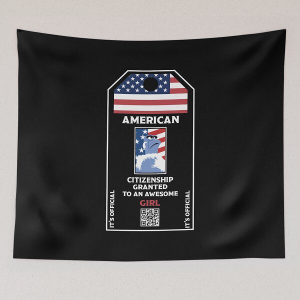 Item preview,  American Citizenship Girl - US Green Card Gifts - Citizenship Party Gifts - USA Citizenship designed and sold by happygiftideas.