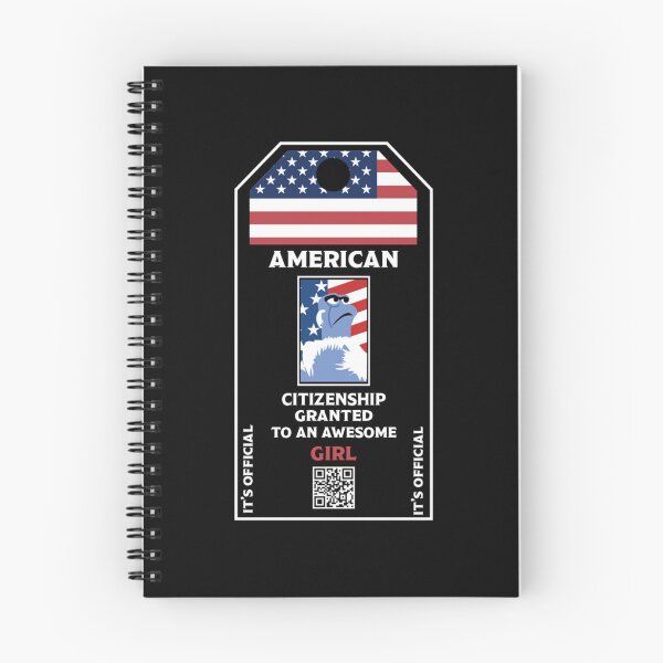 Item preview,  American Citizenship Girl - US Green Card Gifts - Citizenship Party Gifts - USA Citizenship designed and sold by happygiftideas.