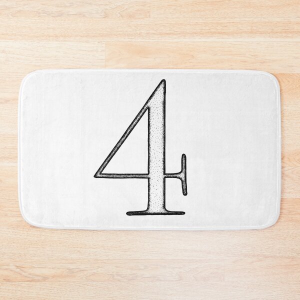 Item preview, Dotart/Dotwork illustration of Number 4 designed and sold by MagnetitaBySil.
