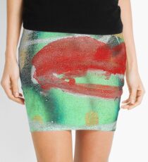 Red Kiss 3 Graffiti Mini Skirt