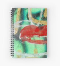 Red Kiss 3 Graffiti Spiral Notebook