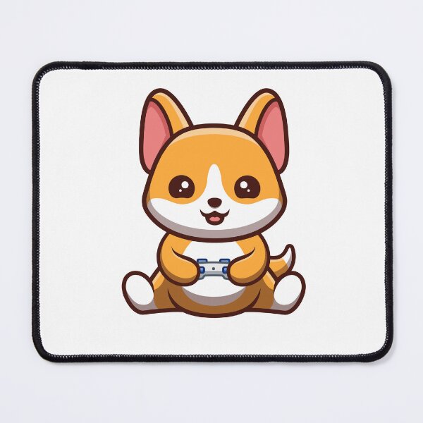 Item preview, Corgi Sitting Gaming Cute Cartoon designed and sold by GumregaStudio.