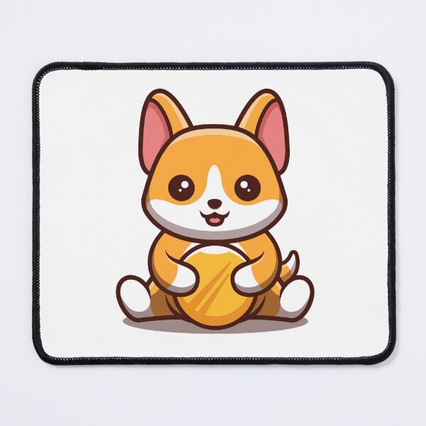 Item preview, Corgi Sitting Gold Coin Cute Cartoon designed and sold by GumregaStudio.