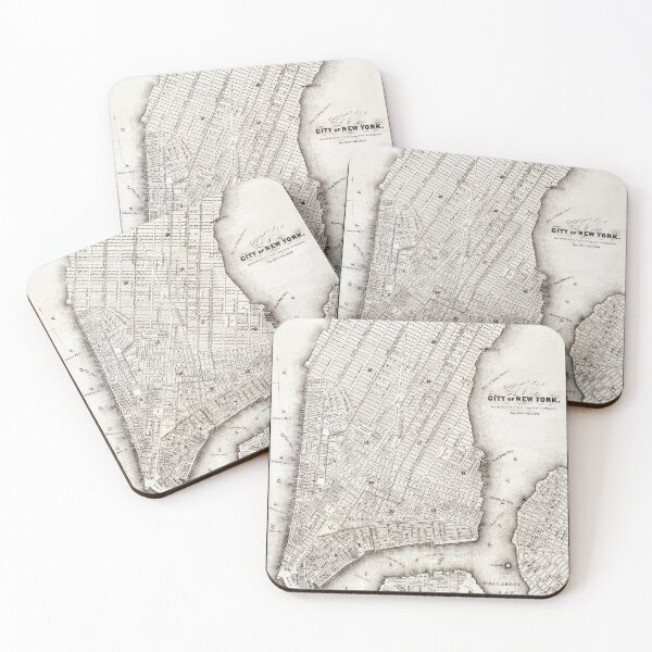 Item preview, Vintage Map of New York designed and sold by Pemberley-Tees.