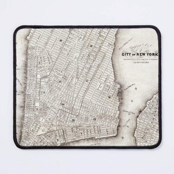 Item preview, Vintage Map of New York designed and sold by Pemberley-Tees.
