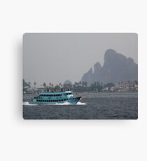 Turquoise Ferry Canvas Print