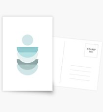 Scandi Half Circles Postcards