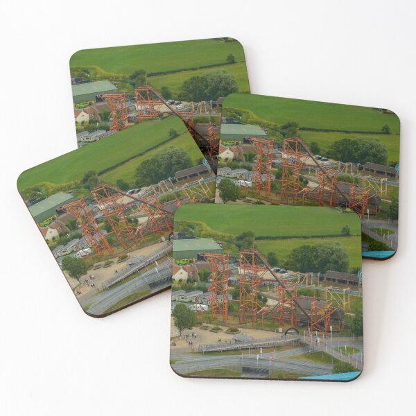 Item preview, From the Air, Mumbo Jumbo Rollercoaster at Flamingo Land Theme Park North Yorkshire, Aerial Photo  designed and sold by IntenseAerials.