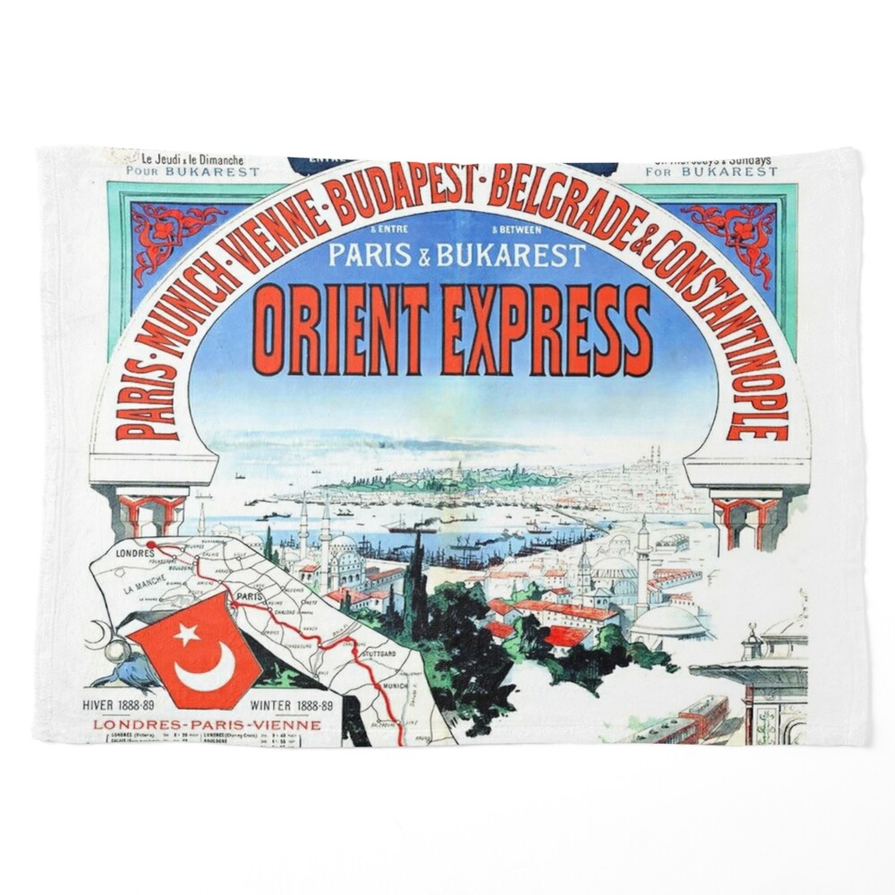 Horror on the Orient Express - Route Map Art Board Print for Sale