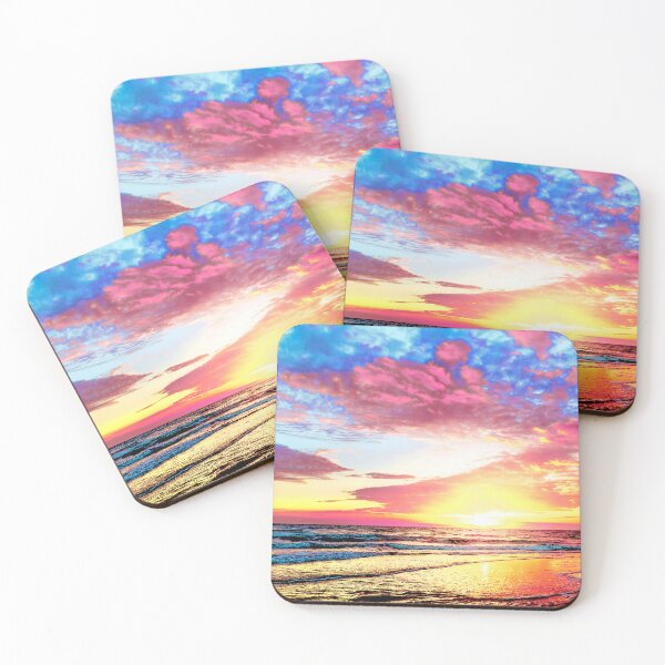 Item preview, Ocean Sunset Blue Pink Yellow Sky designed and sold by Tamas Das.