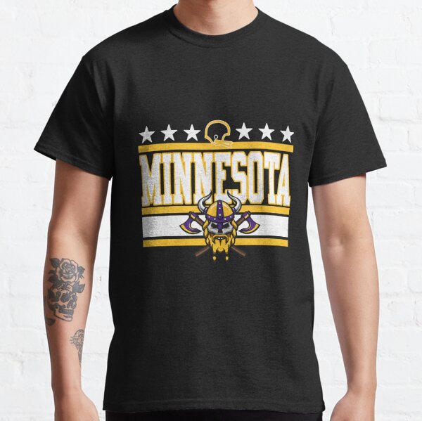 Nick Mullens Minnesota Vikings Men's Black Name & Number Logo T-Shirt 