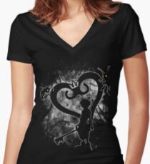 Keyblade Chosen Women's Fitted V-Neck T-Shirt