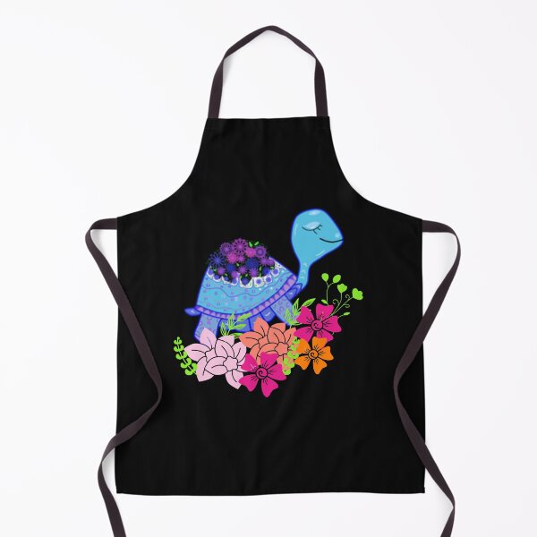 Item preview, turtle with flowers designed and sold by time-to-relax.