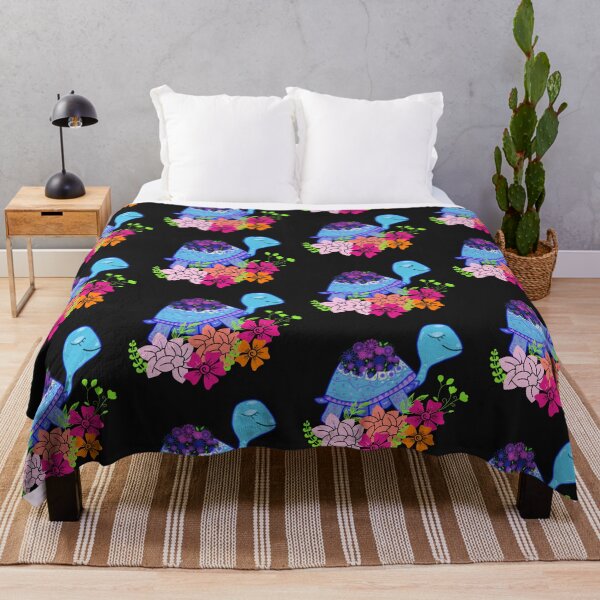 Item preview, turtle with flowers designed and sold by time-to-relax.