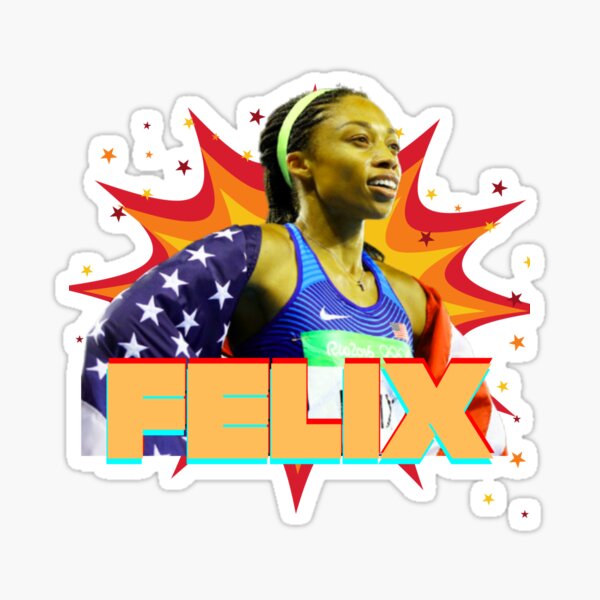“allyson felix” Sticker for Sale by Onewalkdesign | Redbubble