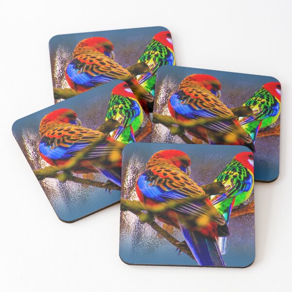 Item preview, Two Eastern Rosellas designed and sold by indiafrankk.