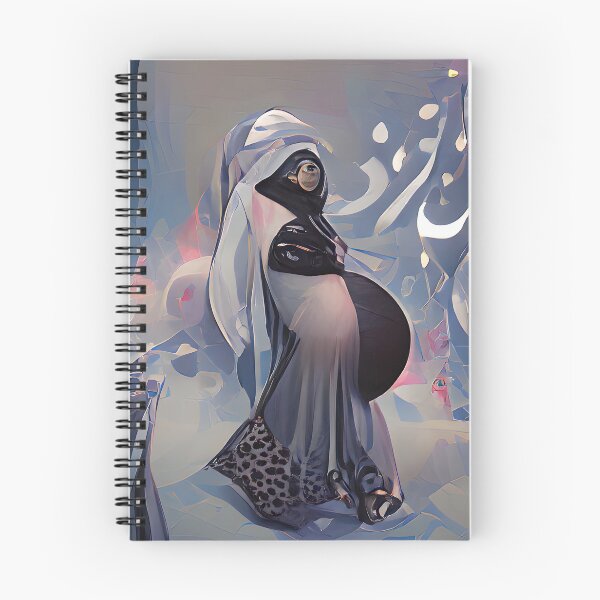 Item preview, Pregnant Hijabi in Snow designed and sold by PlacidHinds.