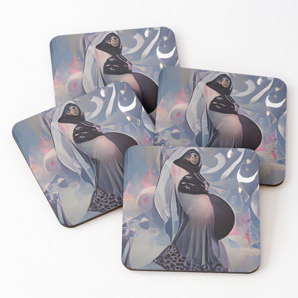 Item preview, Pregnant Hijabi in Snow designed and sold by PlacidHinds.