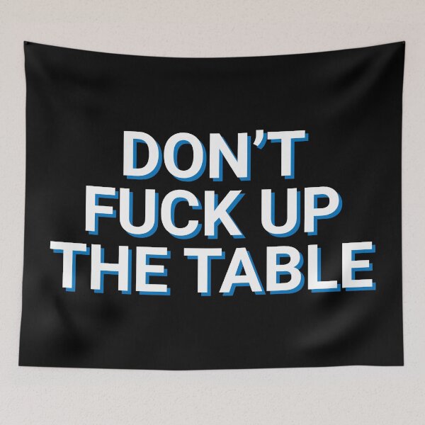 Item preview, Don't Fuck Up The Table Coaster Offensive designed and sold by Sour Soul.