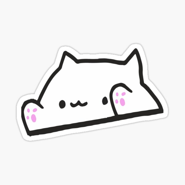 Bongo Cat Meme Classic T Shirt Sticker For Sale By Mafaldleannon Redbubble 5195