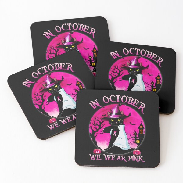 Item preview, Cat In October We Wear Pink Funny Halloween Gifts designed and sold by James   RCarroll.