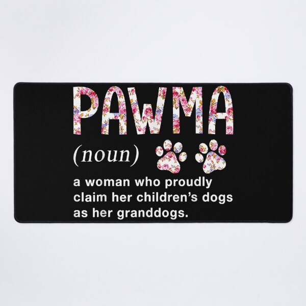 Item preview, Floral Art Pawma Noun Definition Mama Grandma Dog Lovers designed and sold by DerryReinhard.