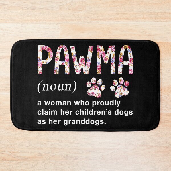 Item preview, Floral Art Pawma Noun Definition Mama Grandma Dog Lovers designed and sold by DerryReinhard.