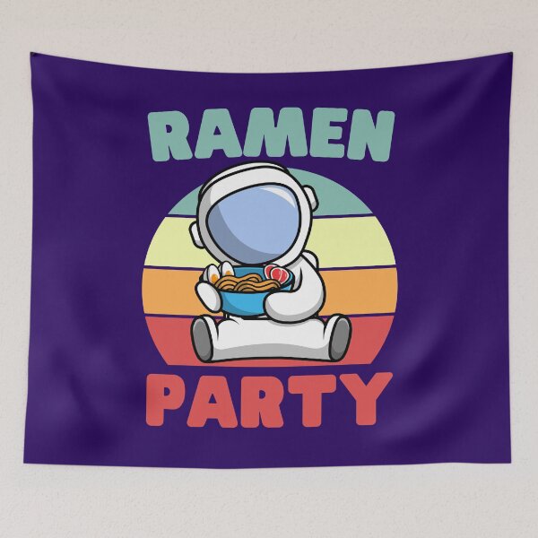 Item preview, | Ramen Party | Astronaut Loves Ramen | designed and sold by Keep Smiling.