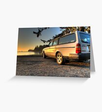 Sunset Bay Volvo Greeting Card