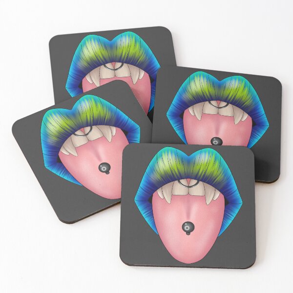 Item preview, Vampire Teeth Tongue Sticking Out Design designed and sold by JaxNaBox.
