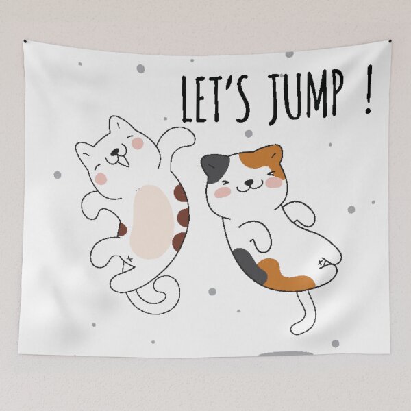 Item preview, jumping, cats designed and sold by AS-Graphics.
