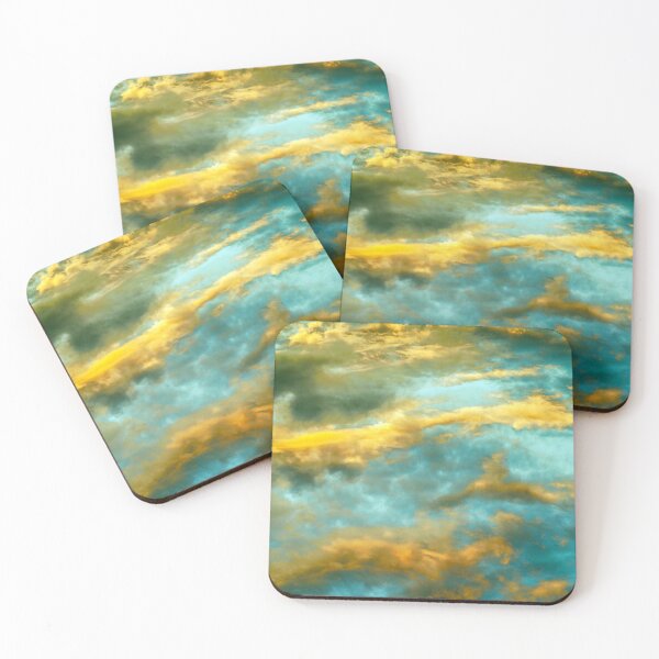 Item preview, Blue Yellow Gold Sunset Sky designed and sold by Tamas Das.